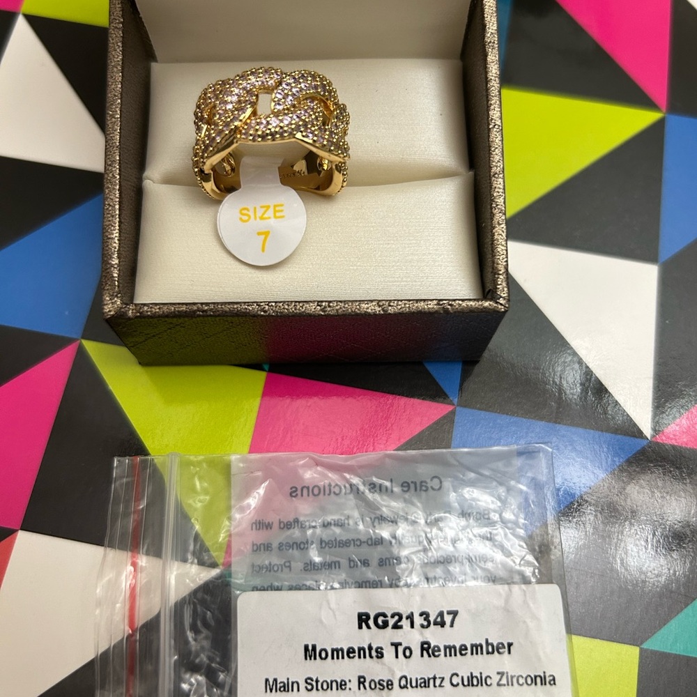 Gold Women's Ring by Bomb Party
